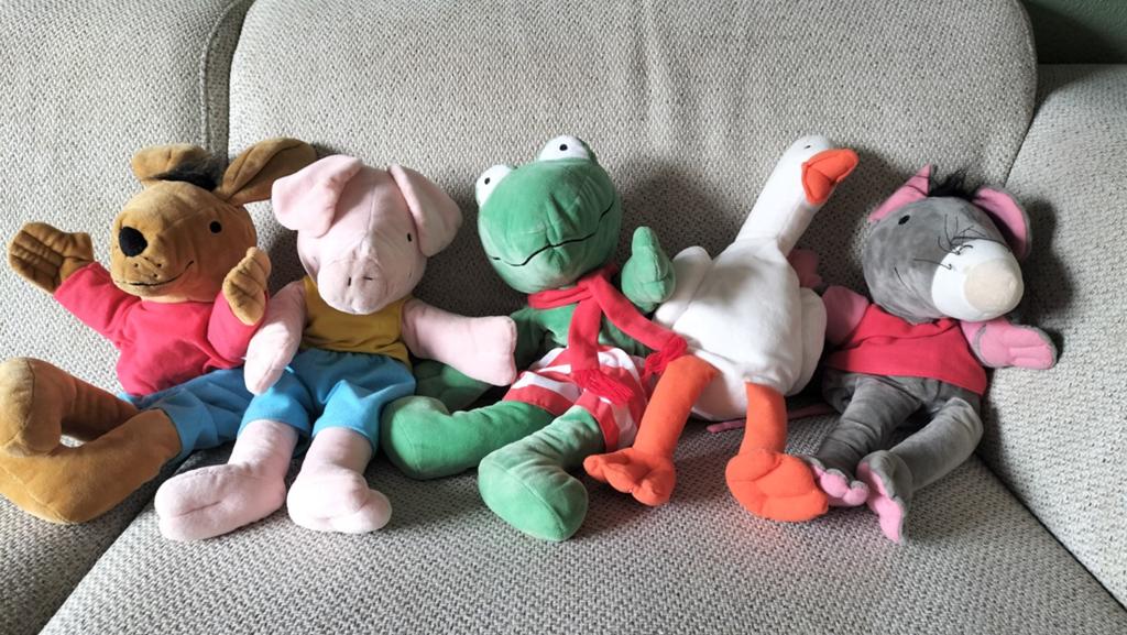 Handpoppen Kikker en zijn vriendjes, Kinderen en Baby's, Speelgoed | Knuffels en Pluche, Ophalen, Kikker