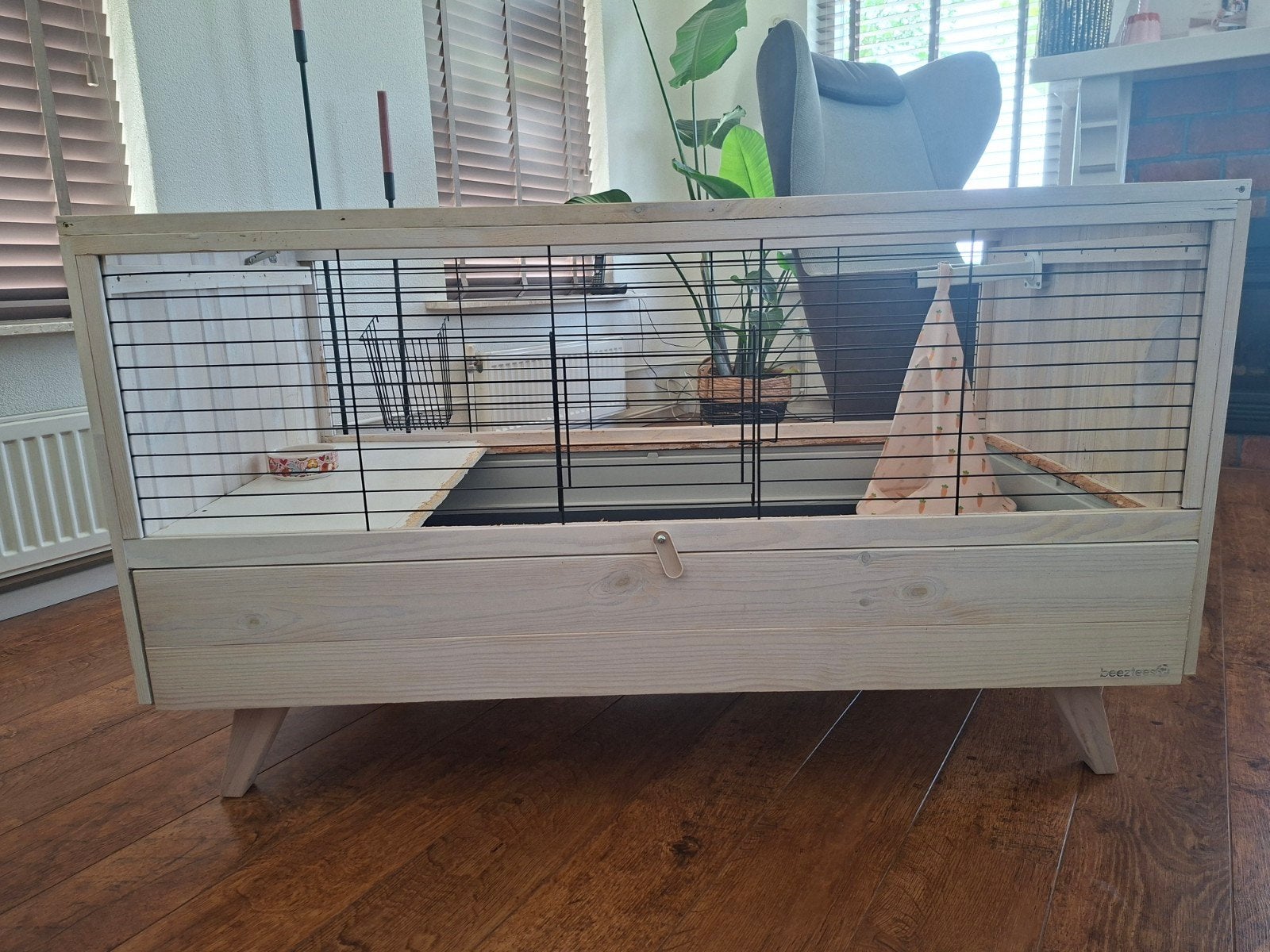 Ruim knaagdieren verblijf., Dieren en Toebehoren, Knaagdieren en Konijnen | Hokken en Kooien, Kooi, 110 cm of meer, 60 tot 90 cm