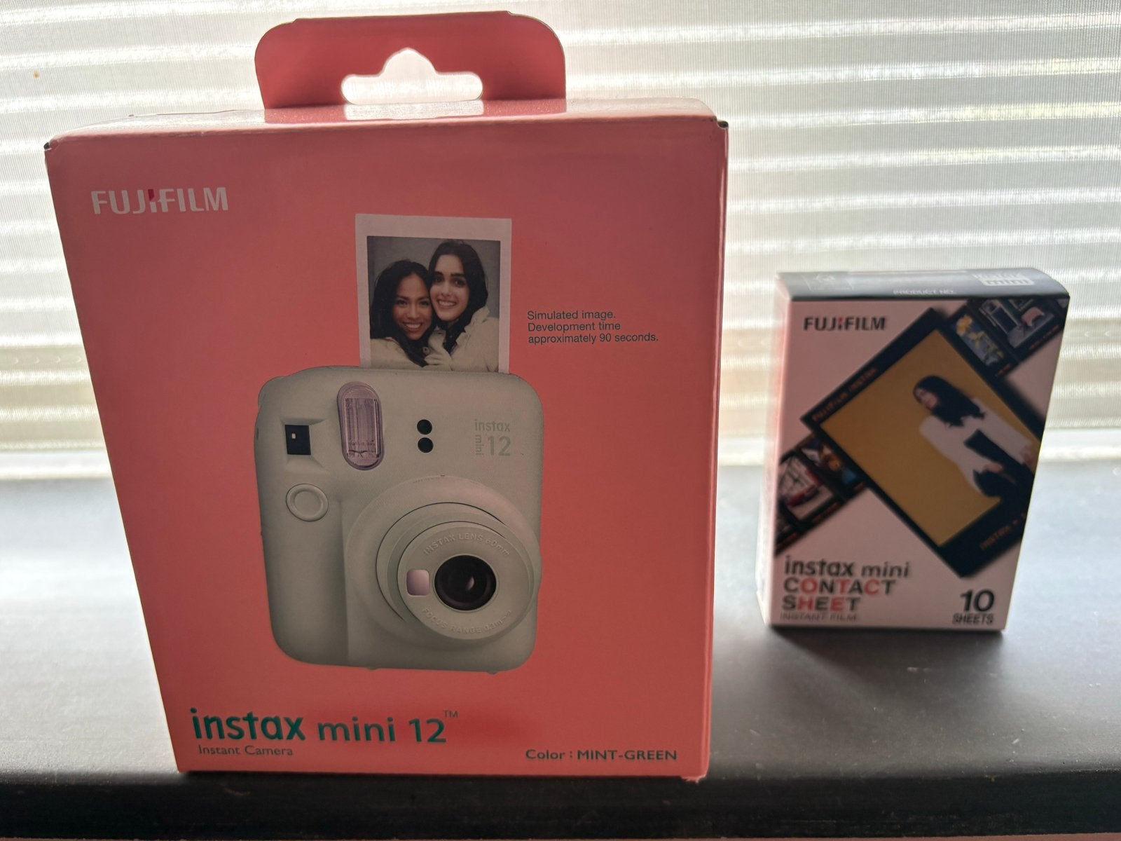 Fujifilm Instax Mini 12 Instant Camera Mint-Green + Film, Ophalen, Nieuw, Instant camera, Fujifilm