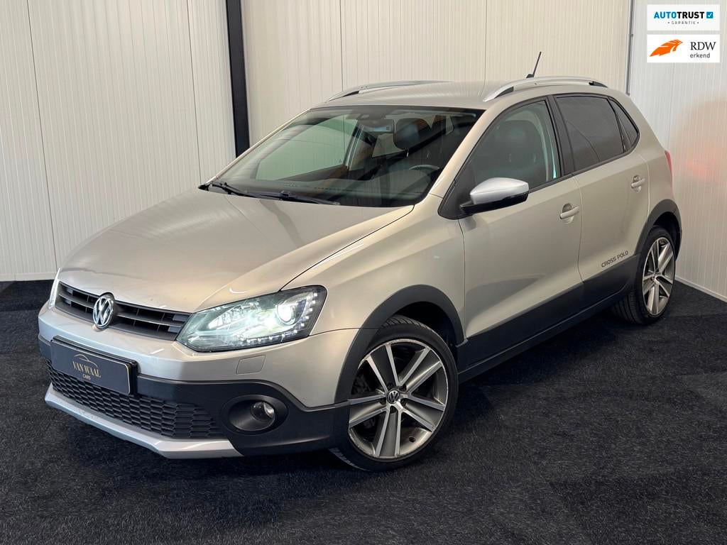 Volkswagen Polo 1.2 TSI Cross 2014 105PK DSG FULLOPTION|RIJK, Auto's, Euro 5, Zwart, Automatische klimaatregeling, Polo