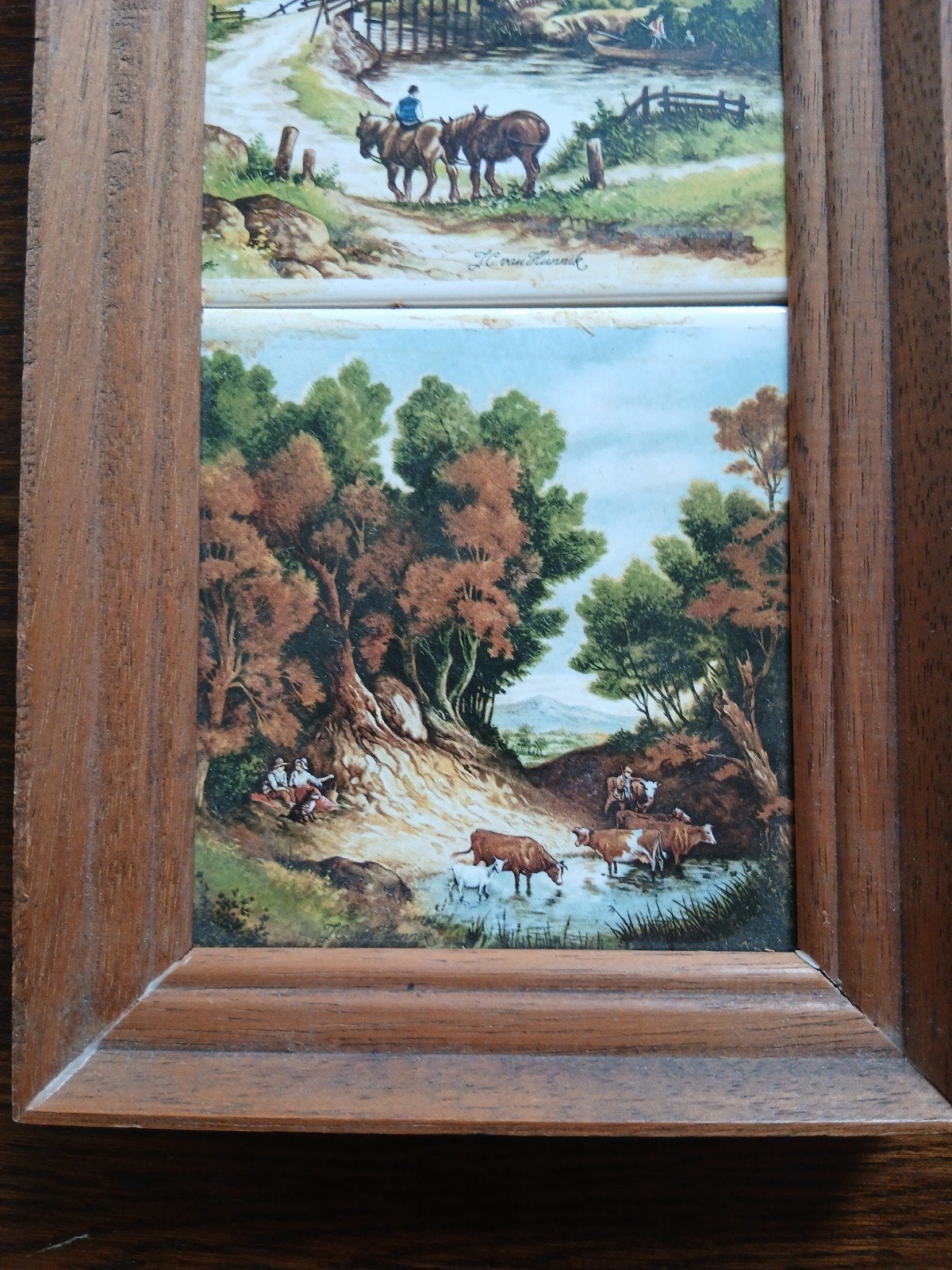 Tegelplateau J.C.van Hunnik - 14x36 cm, Antiek en Kunst, Ophalen of Verzenden
