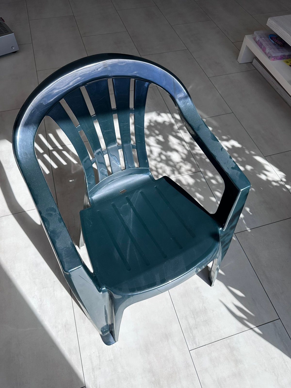 9 Jardin tuinstoelen donkergroen, Tuin en Terras, Ophalen, Gebruikt, Kunststof, Stapelbaar