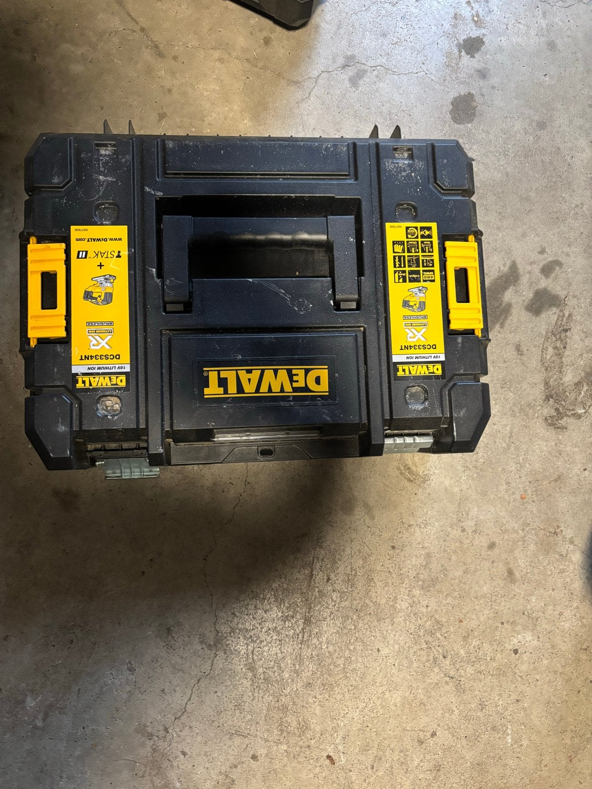 DeWalt TSTAK II Koffer voor Gereedschap - Leeg, Ophalen, Gebruikt