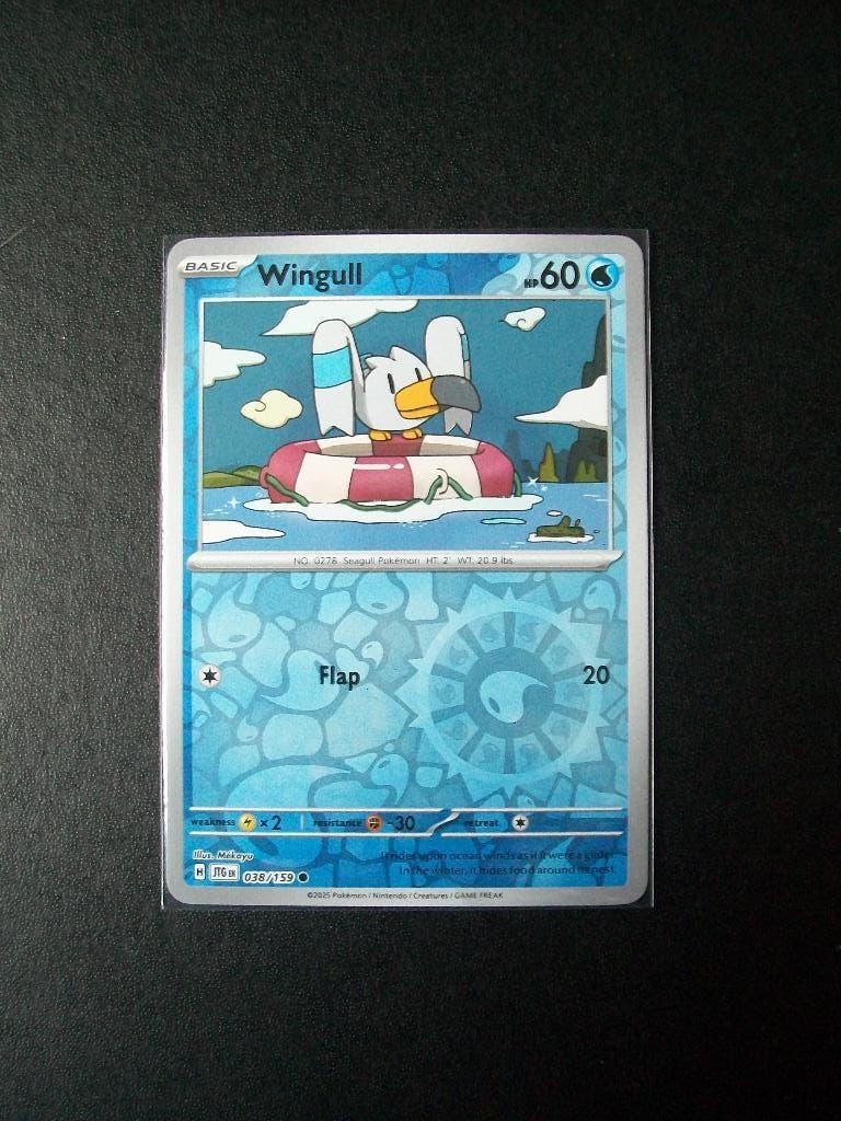 1974. Nieuwe Pokemon Kaart Holofoil WINGULL HP 60 (038/159), Verzenden, Nieuw, Losse kaart, Foil