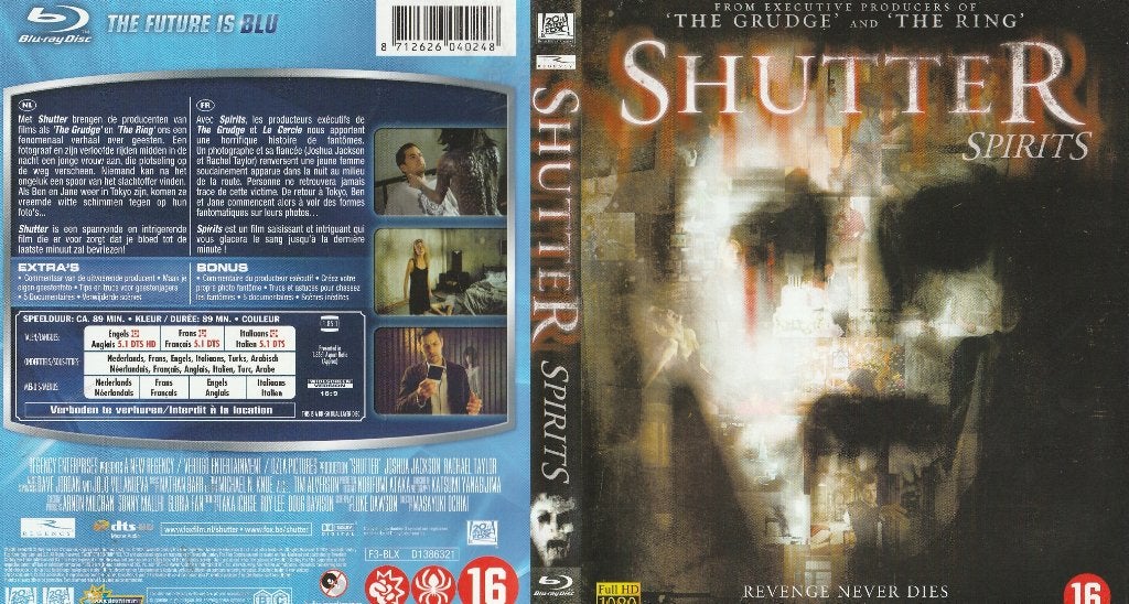 Shutter spirits blu ray ( ned. Ondert.), Horror, Engels, Vanaf 16 jaar, Nederlands