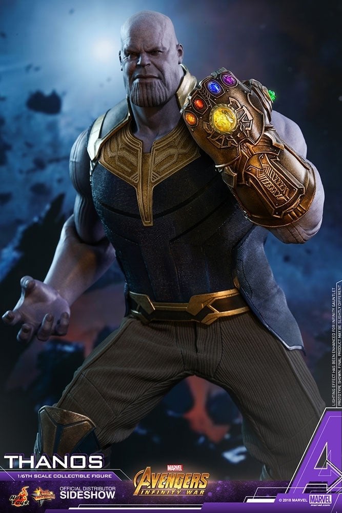 Hot Toys Thanos MMS479 Avengers Infinity War 1/6 Figuur, Ophalen of Verzenden, Nieuw, Actiefiguur of Pop