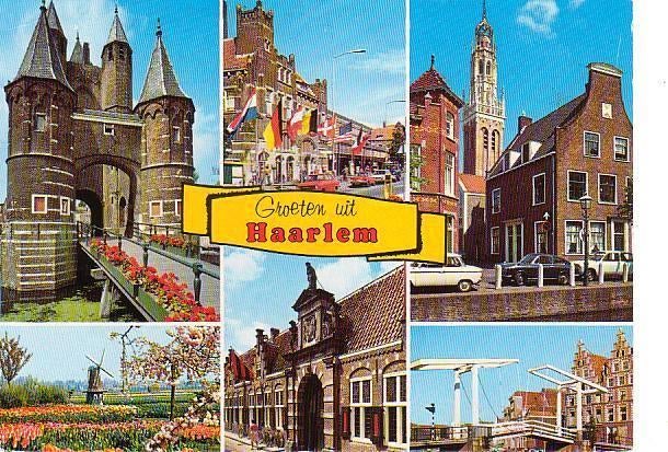 Ansichtkaart	Haarlem	6-luik, Verzenden, 1980 tot heden, Gelopen, Noord-Holland