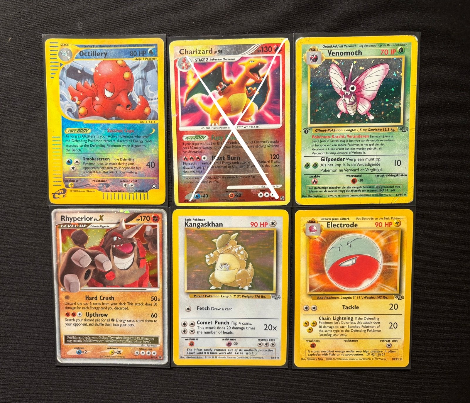 Partij oudere zeldzame Pokémon kaarten, Ophalen of Verzenden, Meerdere kaarten