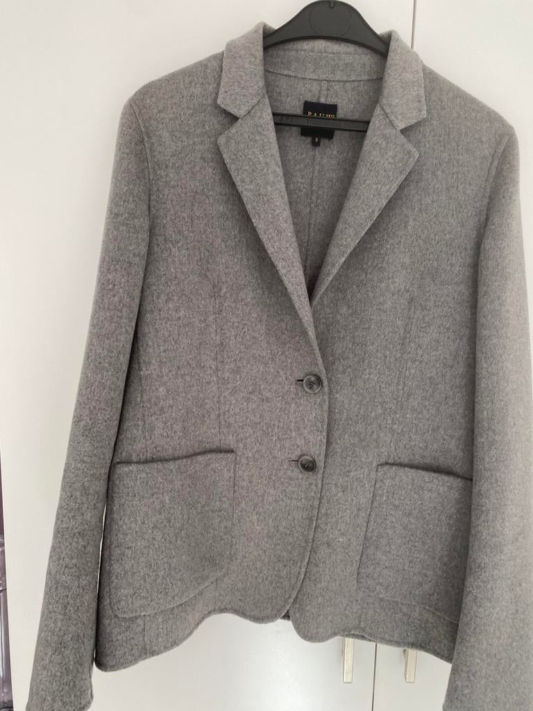 Pauw cashmere blazer maat 3 (40), Kleding | Dames, Ophalen, Zo goed als nieuw, Maat 38/40 (M), Grijs