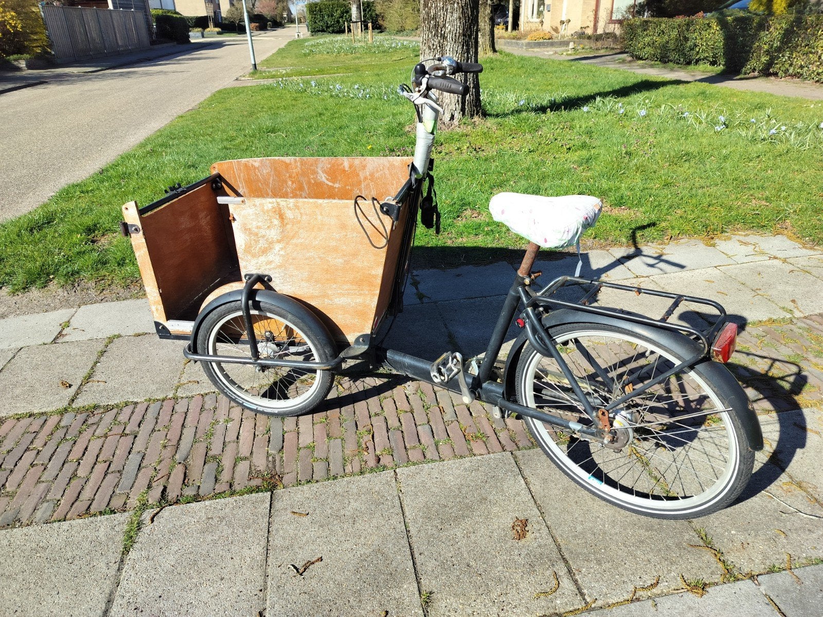 Bakfiets met 2 wielen - Ideaal voor kinderen en goederen, Ophalen, Gebruikt, 2 kinderen