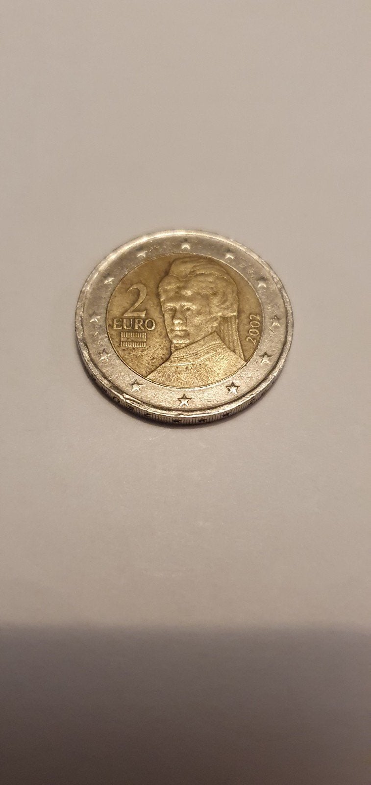 2 Euro munt 2002 Vaticaanstad Johannes Paulus II, Verzenden, Vaticaanstad, 2 euro, Losse munt