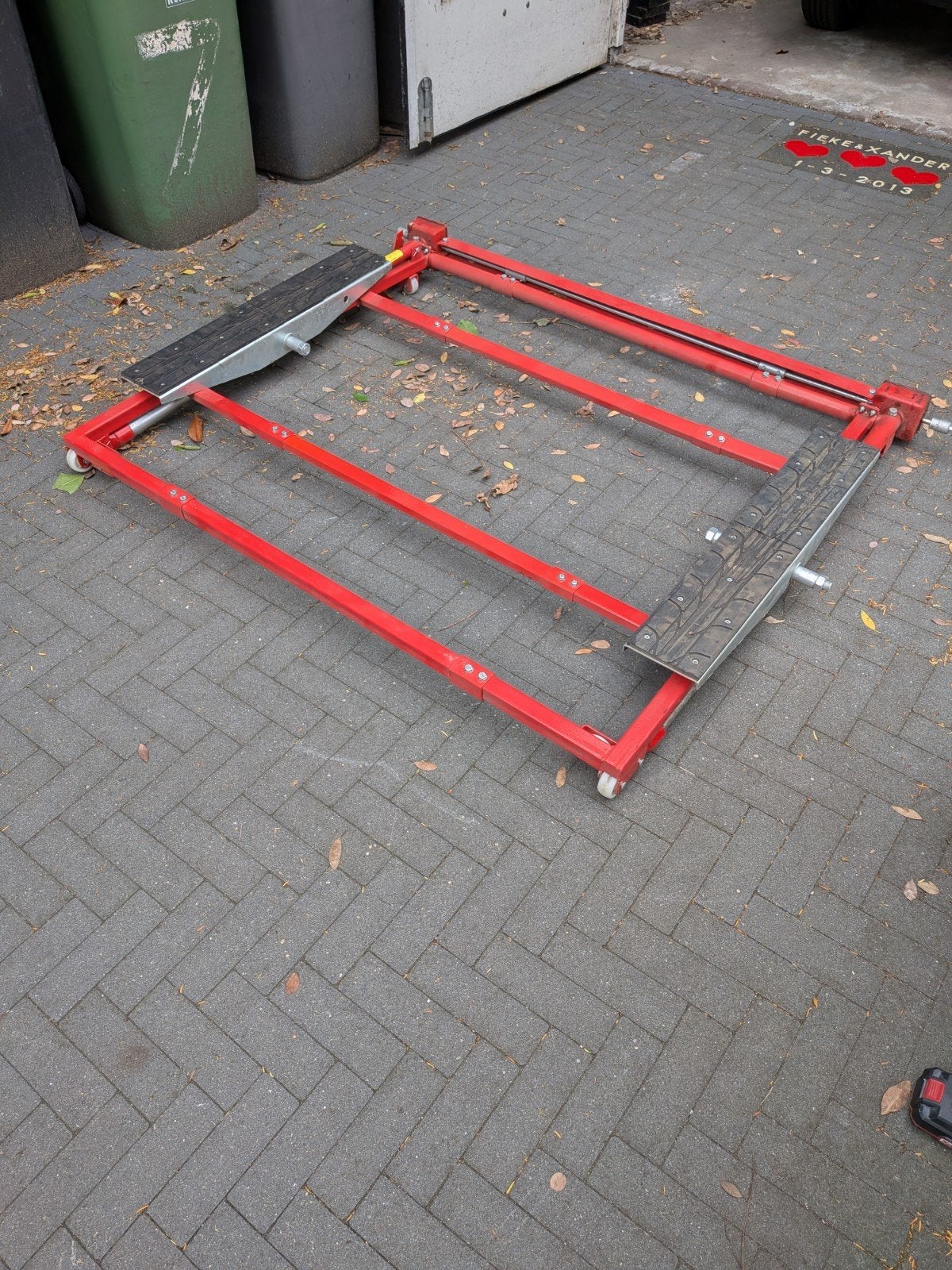 Mini kantel lift / kantel brug voor auto onderhoud, Ophalen, Gebruikt