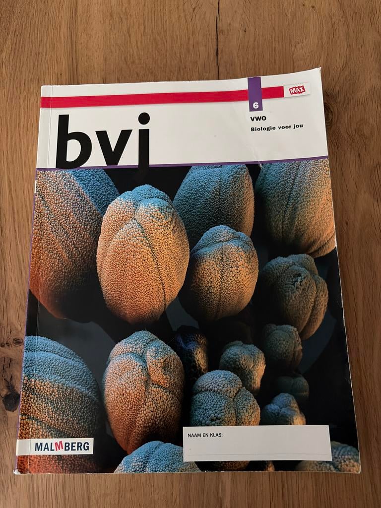 BVI Biologie voor jou 6 VWO Malmberg, Boeken, Schoolboeken, Ophalen, Gelezen, VWO, Biologie
