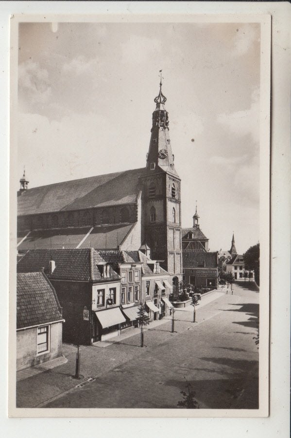 Weesp, St. Laurenskerk, Ophalen of Verzenden, 1940 tot 1960, Gelopen, Noord-Holland