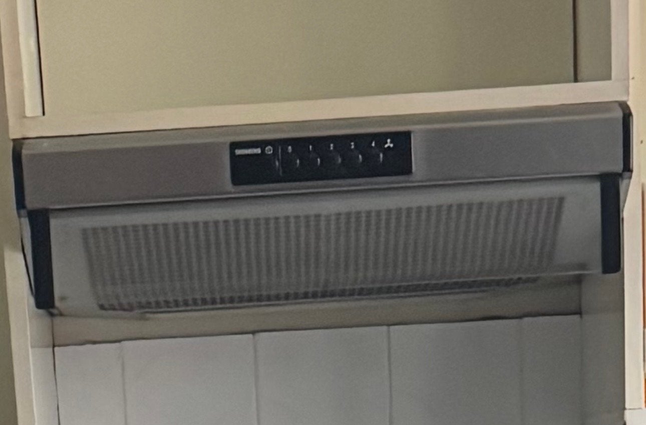 Siemens afzuigkap - ideaal voor oud ijzer, Ophalen, Gebruikt, Onderbouw afzuigkap, Inbouw