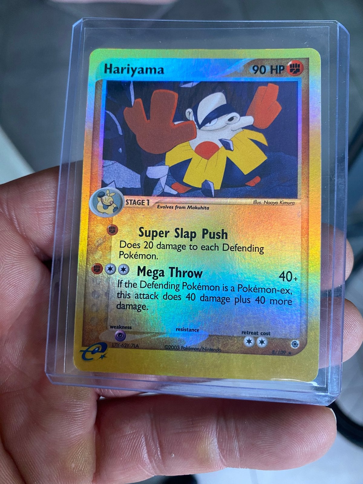 Hariyama reverse holo E series kaart, Verzenden, Zo goed als nieuw
