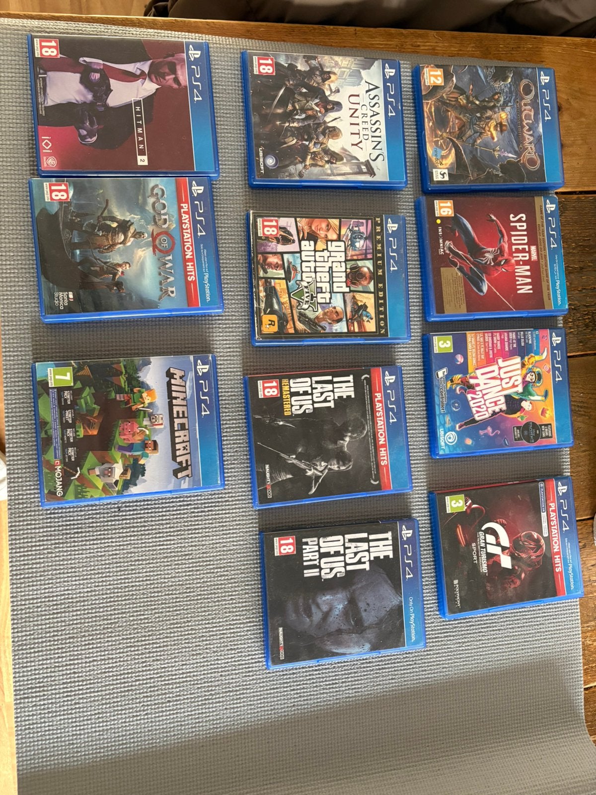 11 PS4 games – GTA V, Spider-Man, Minecraft & The Last of Us, 1 speler, Zo goed als nieuw, Vanaf 3 jaar, Ophalen