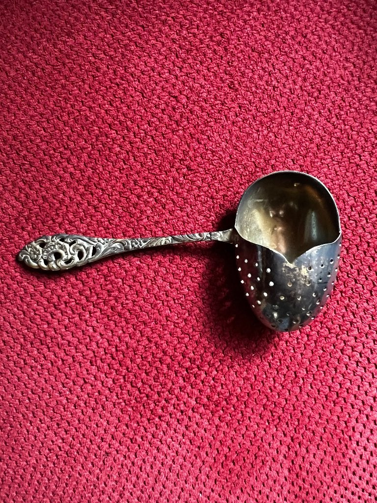 verzilverde theezeef van DE, Ophalen of Verzenden, Zilver