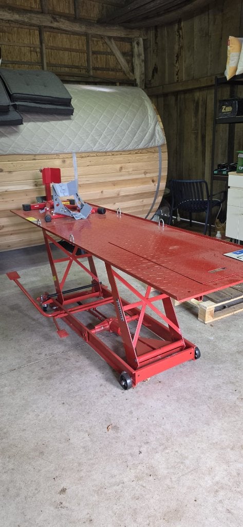 Heftafel motor, PowerPlus Tools, Hydraulisch, Ophalen