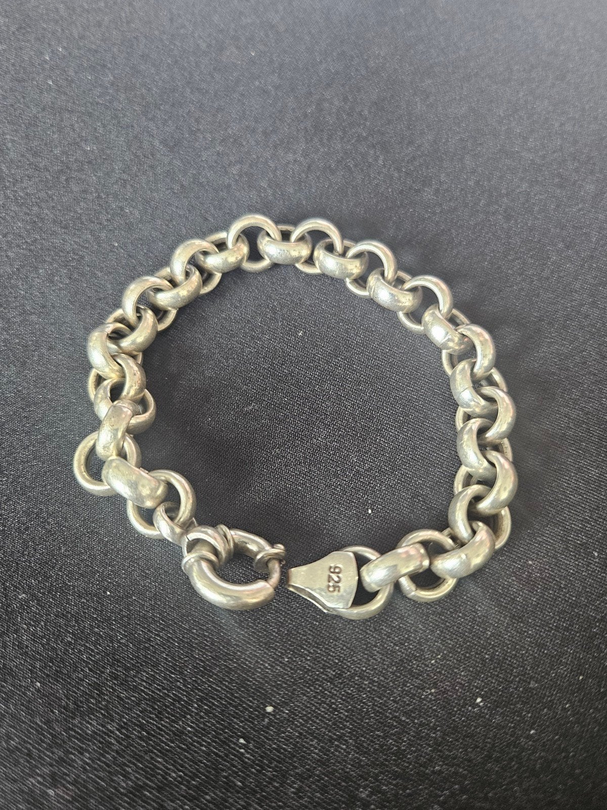 Zilveren armband 21 cm - Schakelarmband 925, Ophalen of Verzenden, Gebruikt, Zilver, Zilver