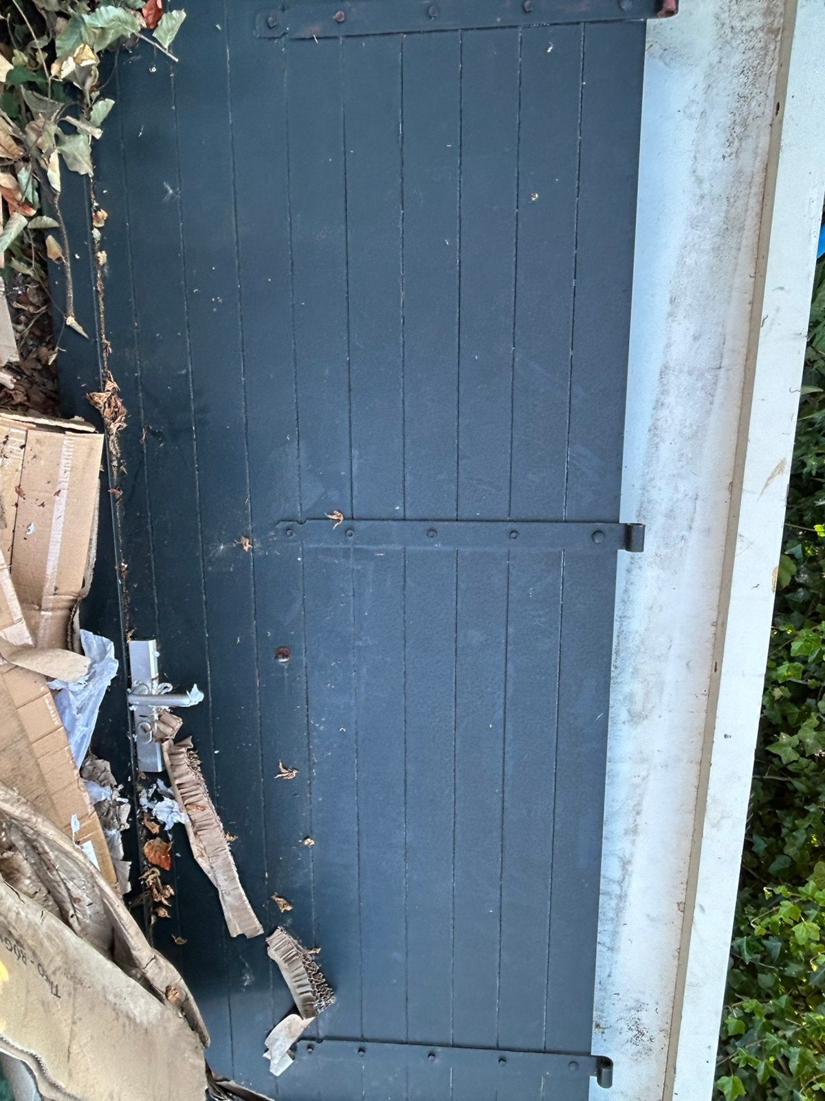 Buitendeur multiplex 4cm (232x87), Tuin en Terras, Tuinhuizen, Schuur, Zo goed als nieuw, Zonder ramen, Ophalen