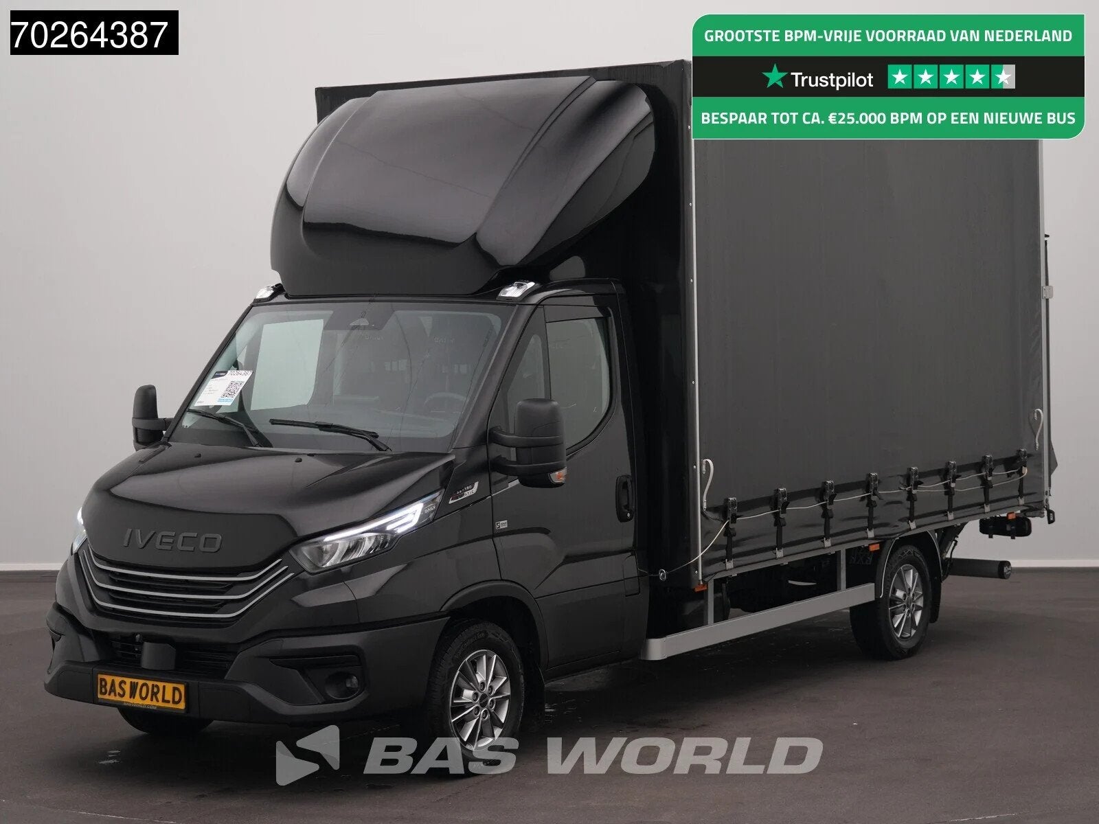 Iveco Daily 35S18 BPM VRIJ! 3.0L 180PK Automaat Schuifzeilen, Auto's, Bestelauto's, Automaat, Stof, Euro 6, 4 cilinders