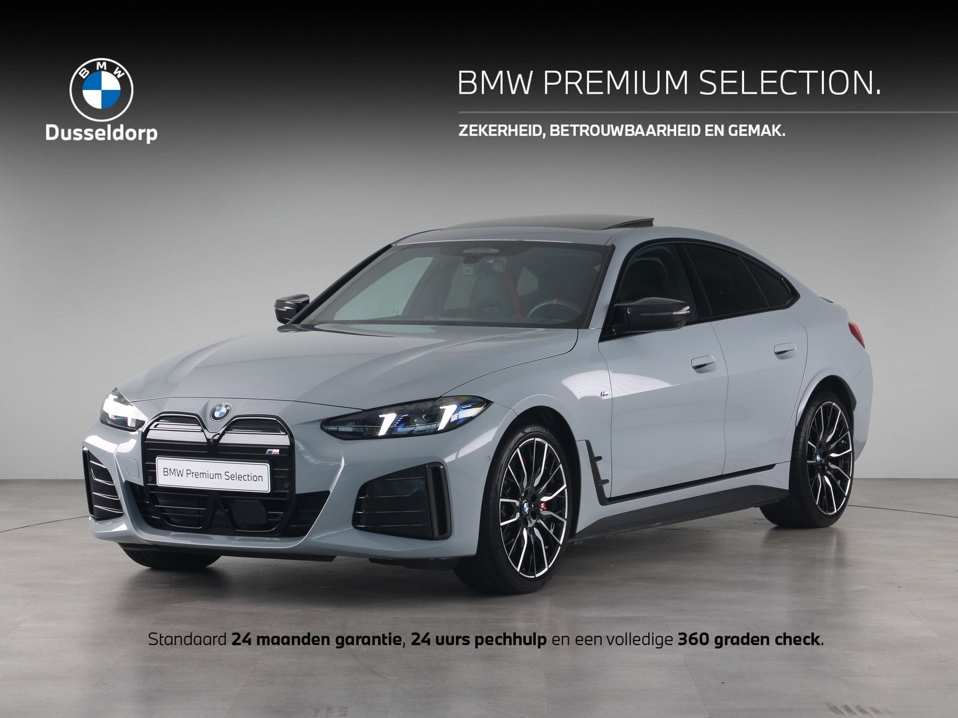 BMW i4 M60 (bj 2026, automaat), Auto's, Dealer onderhouden, Gebruikt, Met garantie (alle), 601 pk