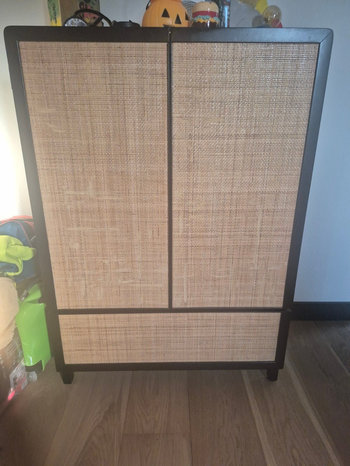 rotan kast kledingkast kind lade en planken, Ophalen, Zo goed als nieuw