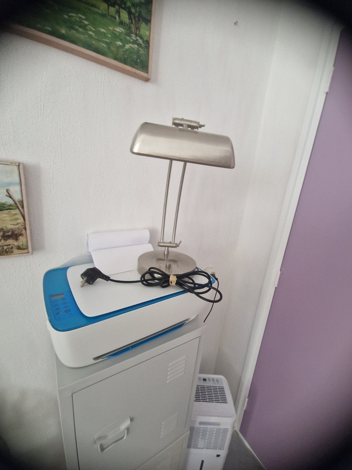 retro bureau lamp metaal, Ophalen of Verzenden, Metaal