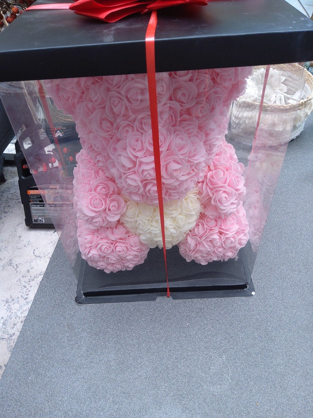 roze grote roosjes  beer, Ophalen of Verzenden