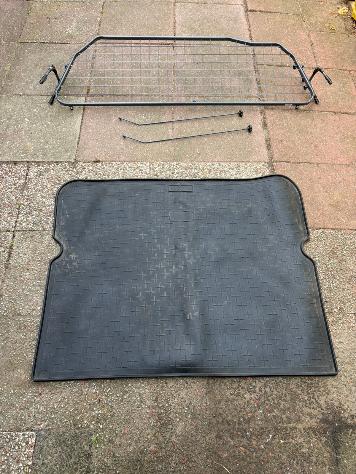 Hondenrek en rubber mat, Ophalen of Verzenden, Zo goed als nieuw