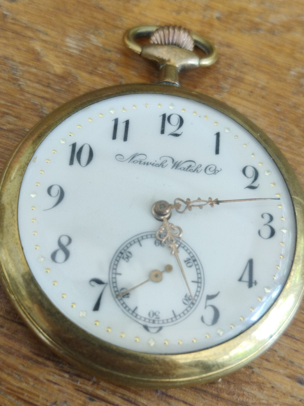 Norwich watch & co zakhorloge, Ophalen, Staal, Overige merken
