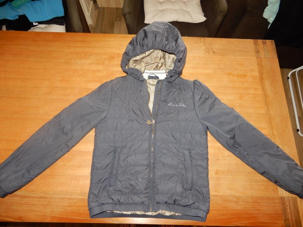 Like Flo licht gevoerde tussenjas / jas blauw /panter mt 164, Kinderen en Baby's, Gebruikt, Like Flo, Jas, Verzenden