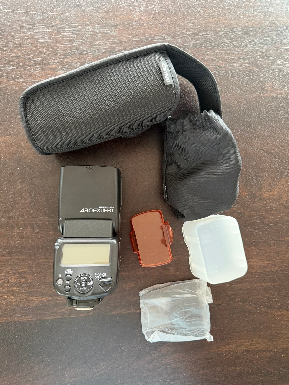 Canon Speedlite 430EX III-RT flitser + accessoires & hoes, Ophalen of Verzenden, Gebruikt, Flitslamp, Canon