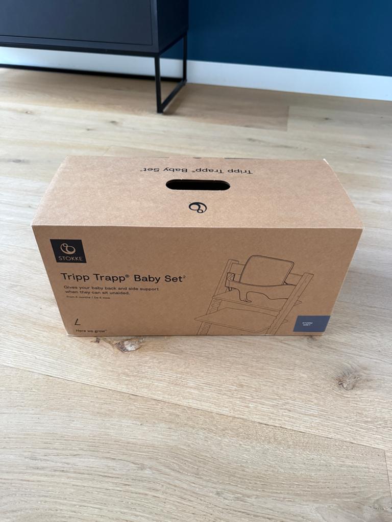 Stokke Tripp Trapp Baby Set - Storm Grey, Ophalen of Verzenden, Nieuw, Overige typen, Gordel(s)