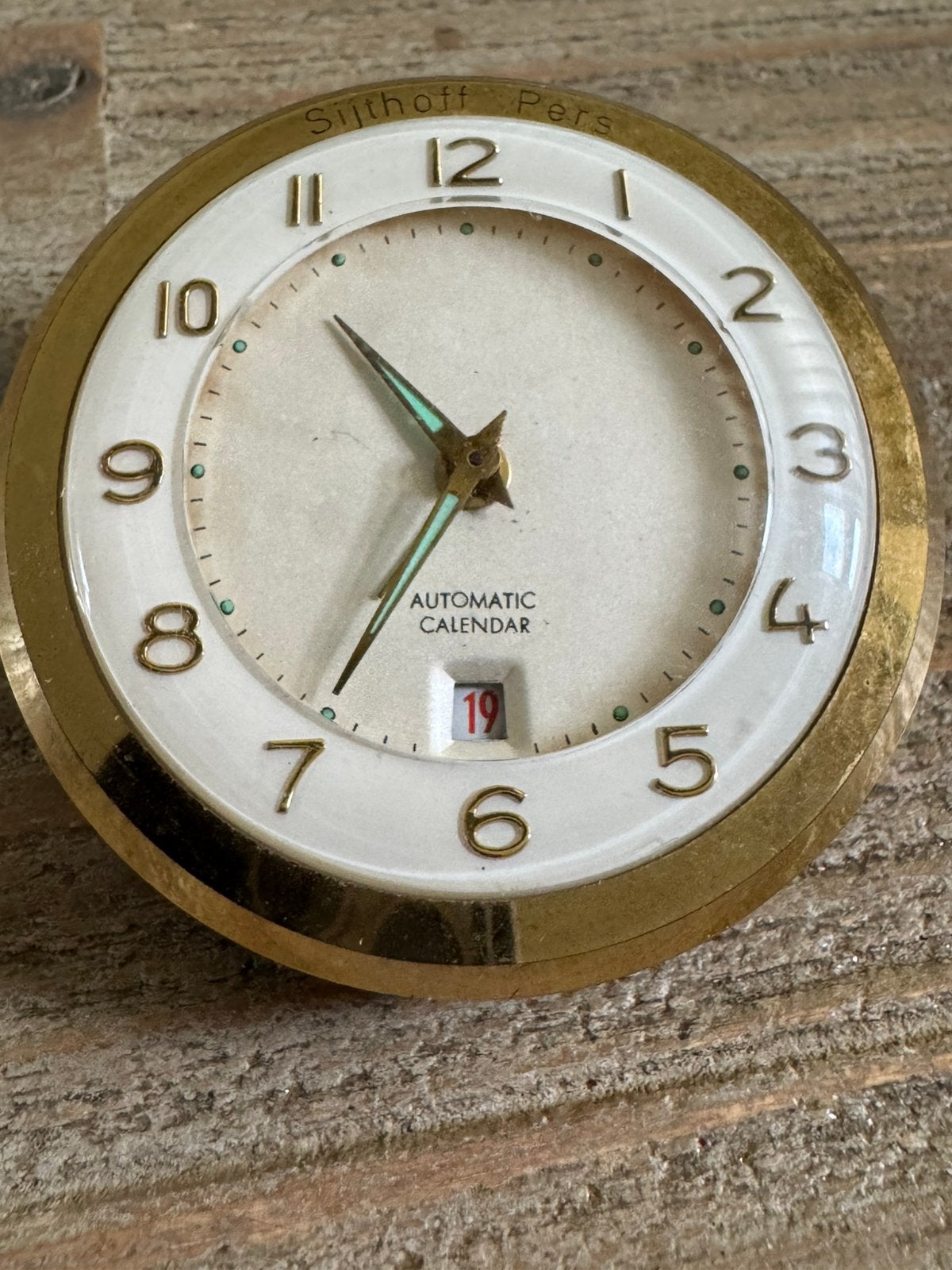 Vintage bureauklokje of tafel klokje, Ophalen of Verzenden