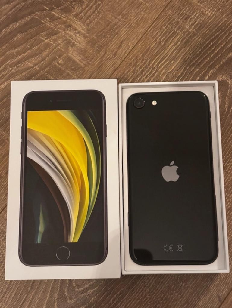 iPhone SE (2020) te koop, Telecommunicatie, Mobiele telefoons | Apple iPhone, Ophalen, Zo goed als nieuw, Zwart, 64 GB