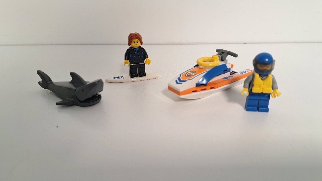 Lego City 60011 Surfer Rescue met haai en jetski, City, Lego, Ophalen of Verzenden, Zo goed als nieuw