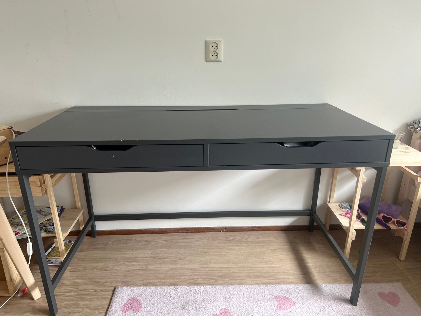 IKEA Alex Bureau 132x60 cm, Huis en Inrichting, Bureaus, Ophalen, Gebruikt