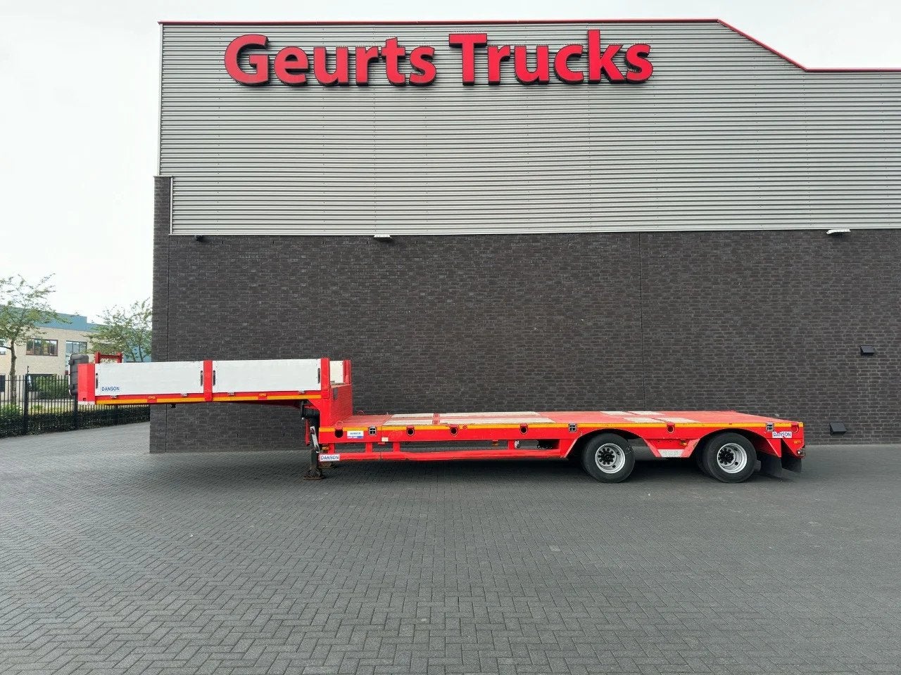 DANSON HLB45 2-AXEL EXTENDABLE SEMI DIEPLADER/TIEFLADER/LOWL, Auto's, Overige brandstoffen, Bedrijf, Aanhangers en Opleggers, Te koop