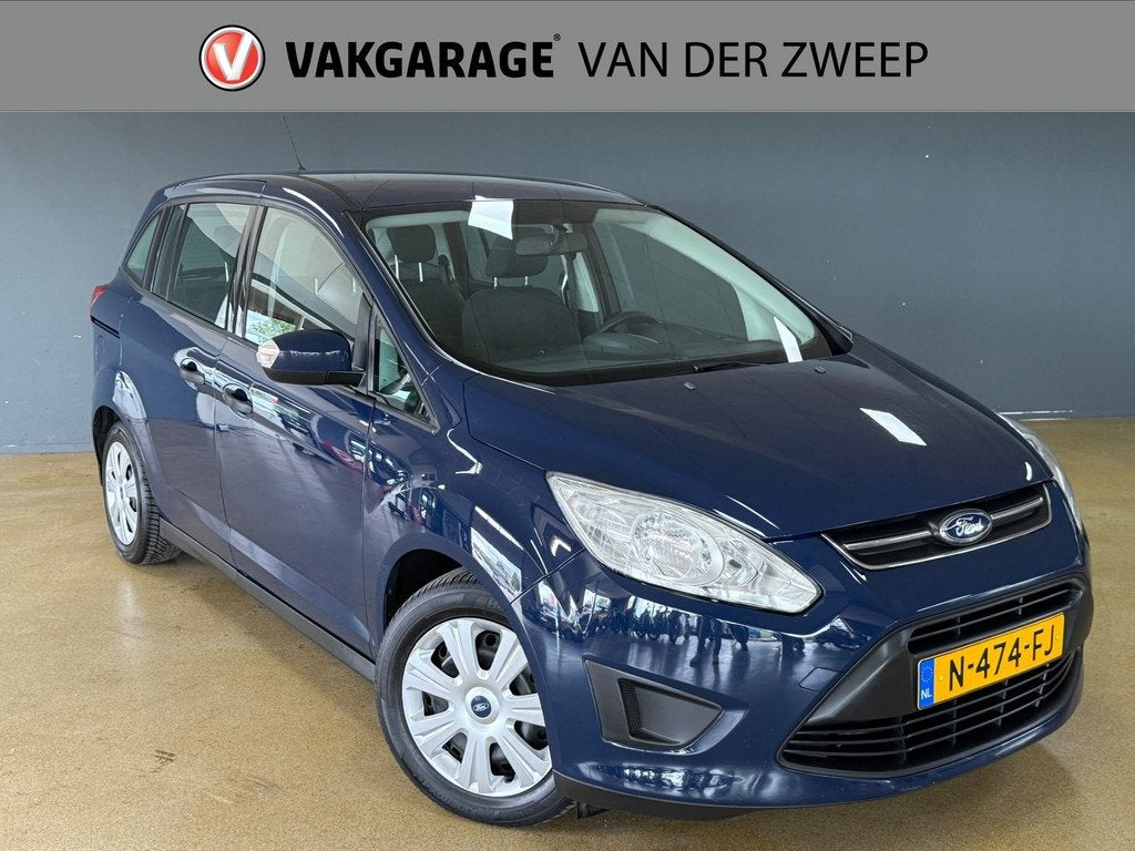 Ford Grand C-Max 1.0 Ambiente | Trekhaak | Airco. (bj 2014), Voorwielaandrijving, Gebruikt, Blauw, Handgeschakeld