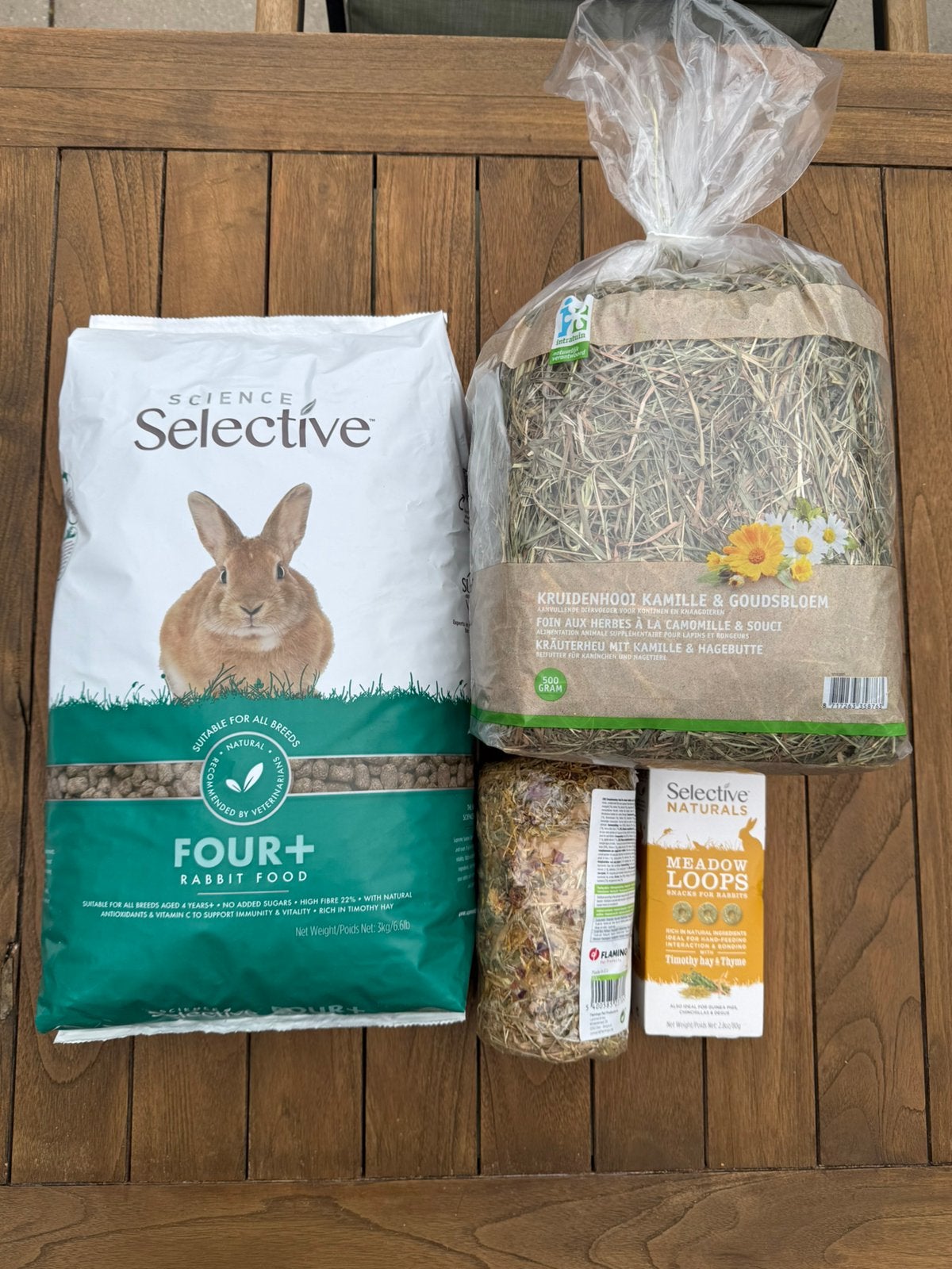 Science selective konijnenvoer four+ 3 kg en zak hooi, Dieren en Toebehoren, Ophalen of Verzenden, Knaagdier of Konijn