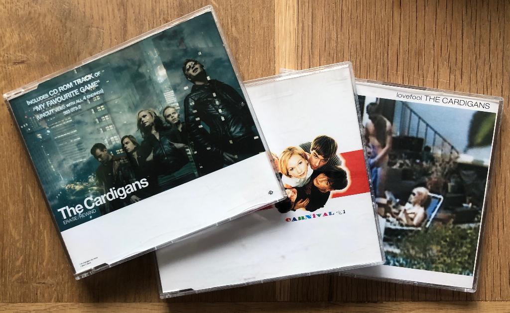 CARDIGANS - Erase/rewind, Carnival & Lovefool (3 CD maxi's), Ophalen of Verzenden, Zo goed als nieuw, Poprock