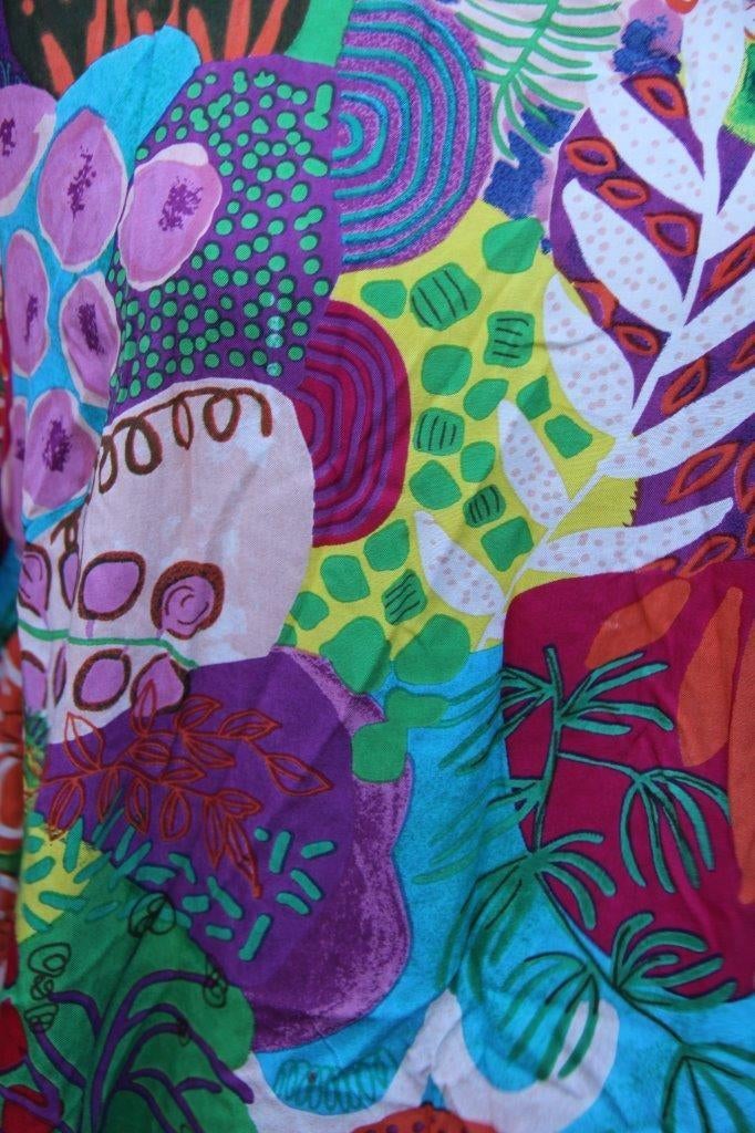 Jurk groen/ oranje/ blauw/ geel Orientique mt 44 Vaste prijs, Geel, Maat 42/44 (L), Orientique, Ophalen of Verzenden