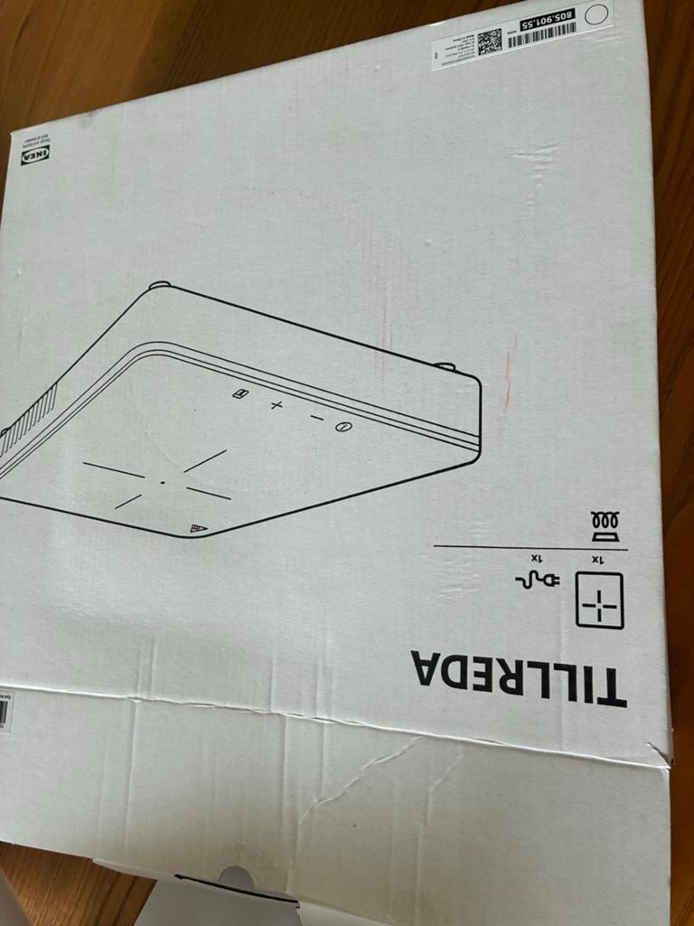IKEA TILLREDA Inductiekookplaat - Zo goed als nieuw, Ophalen, 3 kookzones of minder, Zo goed als nieuw, Inductie
