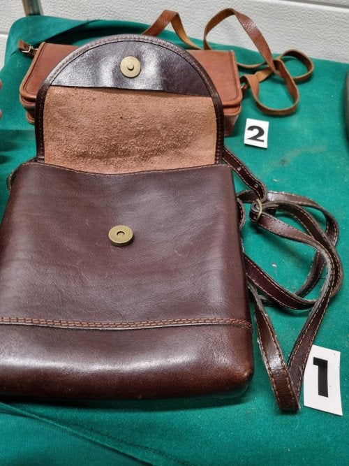 -	Schoudertassen echt leer 3 stuks, Ophalen of Verzenden, 'T Olde Gre-j, Info@toldegrej.nl, Endepoelstraat 20f Didam