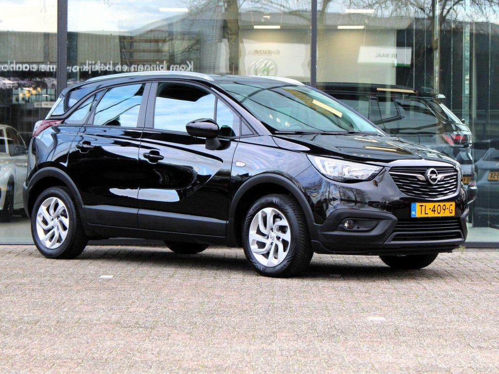 Opel Crossland X 1.2 Turbo Innovation Automaat | Navi / Airc, Auto's, 840 kg, Gebruikt, Zwart, Origineel Nederlands