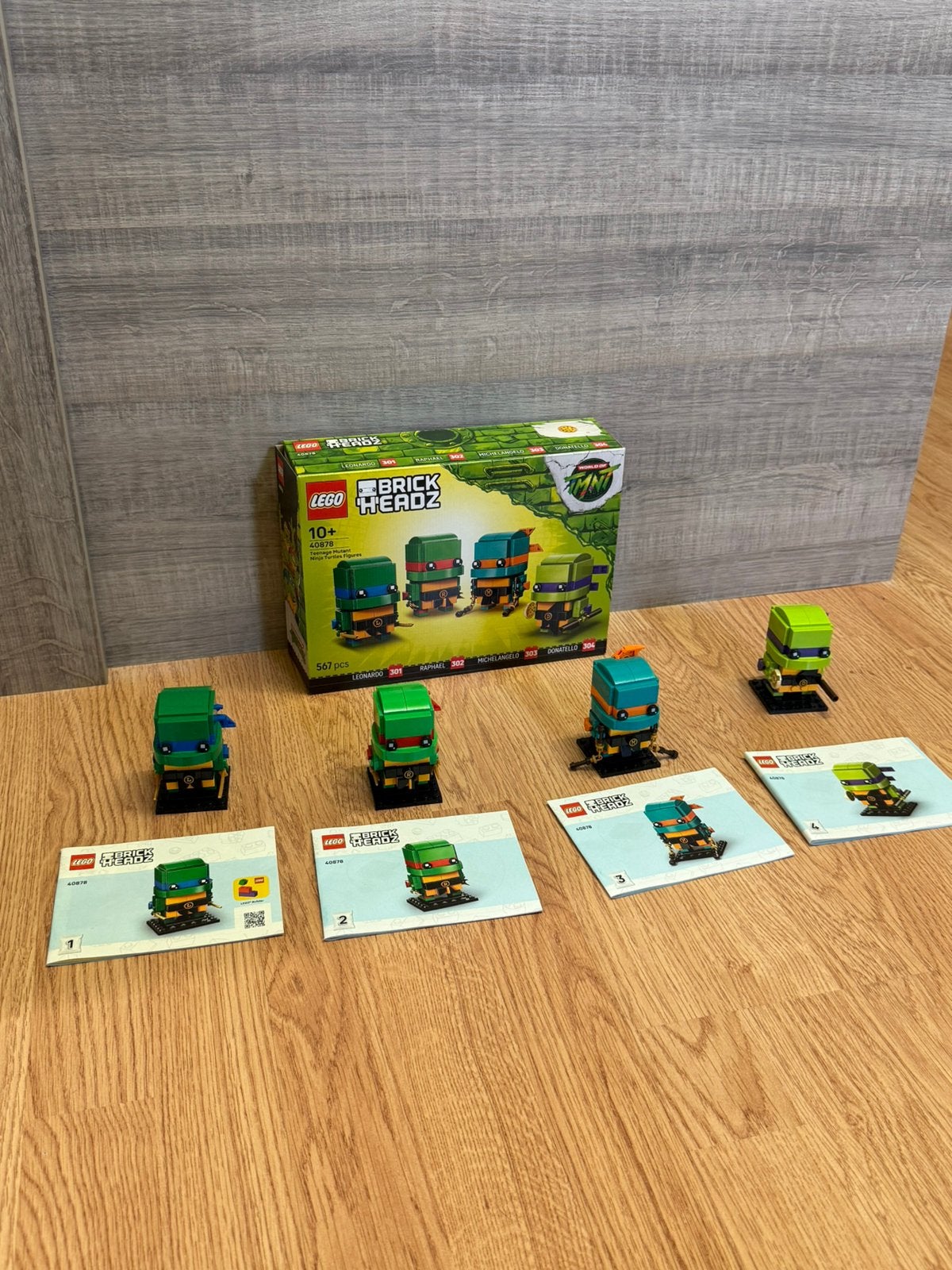 Lego brick headz ninja turtles, Ophalen, Zo goed als nieuw, Poppenhuis