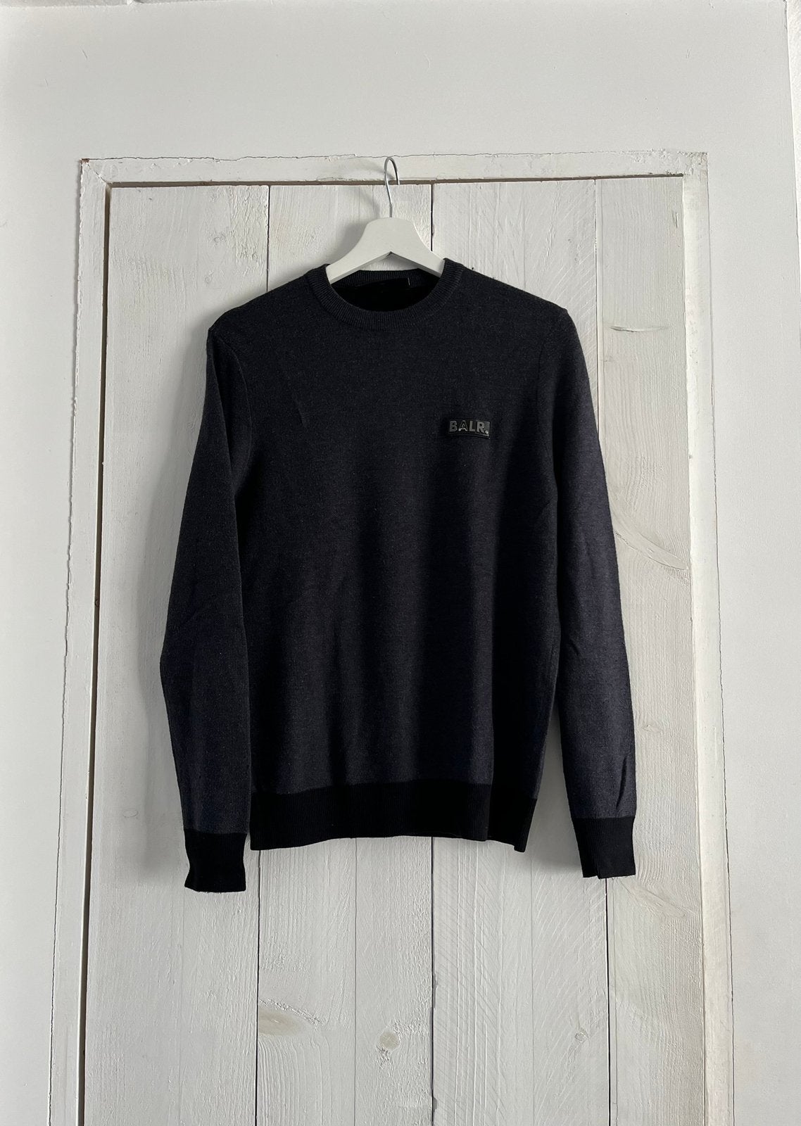 Nieuwstaat! Heel fijn gebreide trui van BALR, maat S, Ophalen of Verzenden, Zo goed als nieuw, Maat 46 (S) of kleiner, Zwart