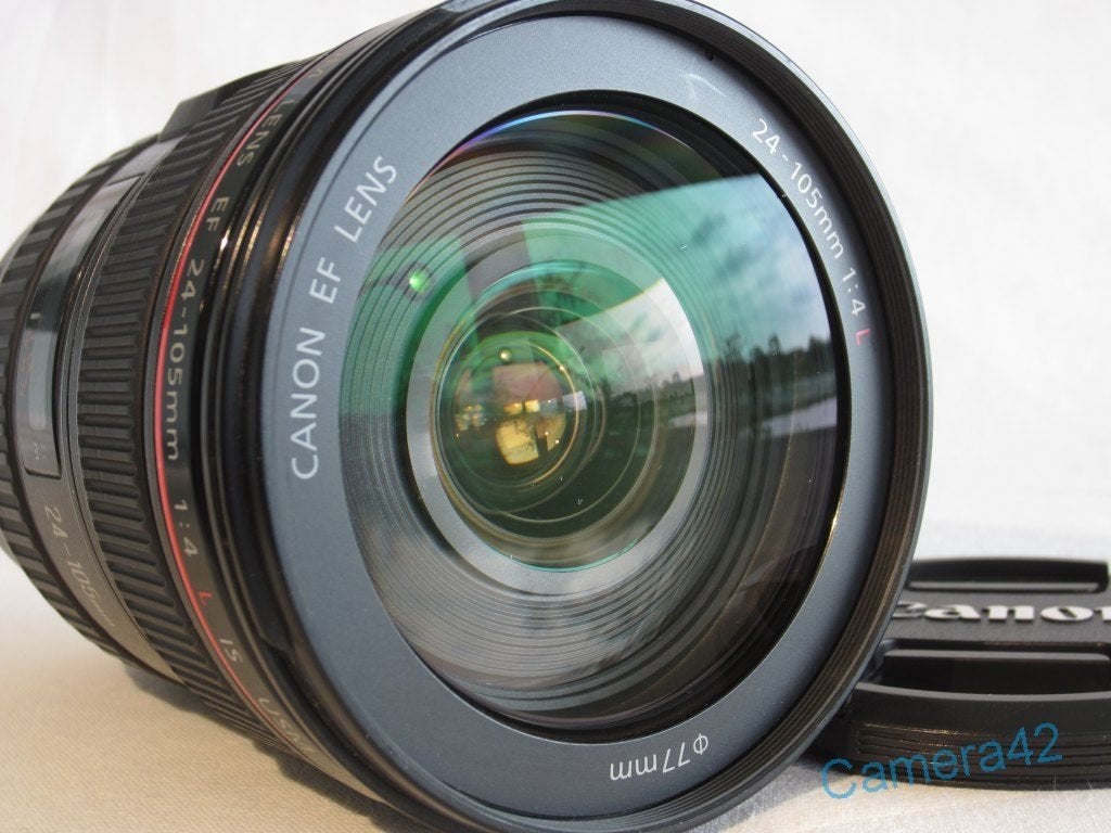 Canon EF 24-105mm f/4.0 L IS USM - aanbieding, Audio, Tv en Foto, Fotografie | Lenzen en Objectieven, Gebruikt, Canon, Beschermhoes/tas